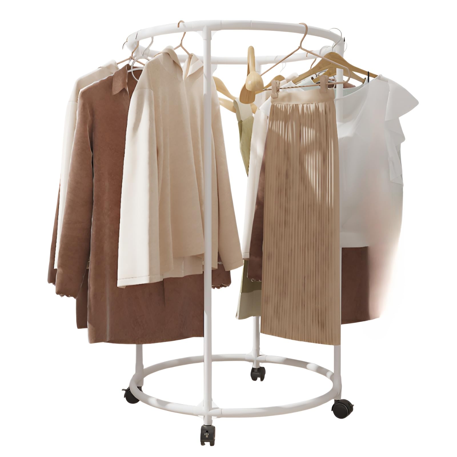 回転ハンガーラック 360°回転 ステンレス製 Amazon｜[COVANK]ハンガーラック 回転式 金属製 自立型円形設計 360